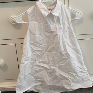 Tank blouse with collar